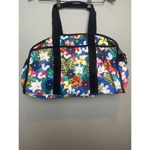 LeSportsac Bergen‎ Women's Weekend Nylon Tropical Floral Duffel Bag Multicolor